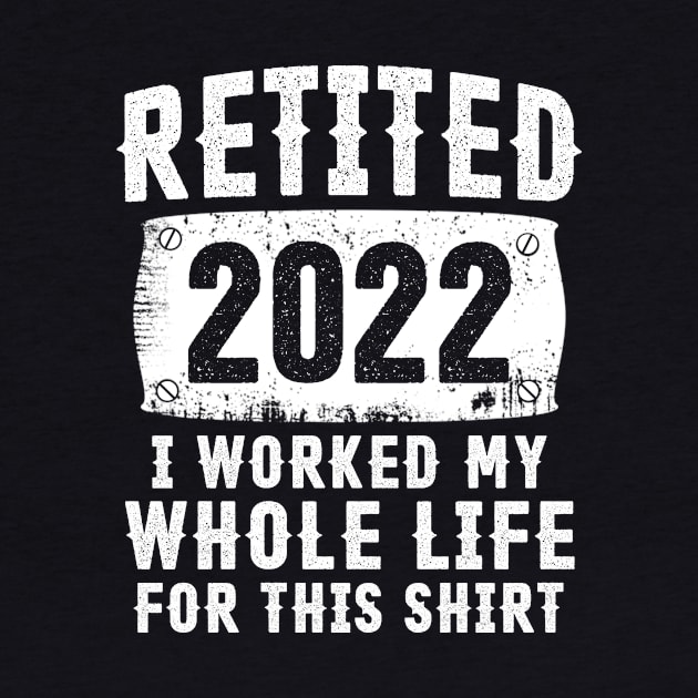 Retired 2022 Funny Daddy Retirement Humor Gift by Penda